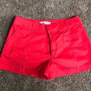 Soft, red dress shorts!